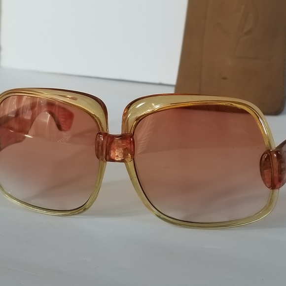 RARE AMAZING Vintage YVES SAINT LAURENT YSL PARIS 1970'S OVERSIZED    Sunglasses - Picture 6 of 16